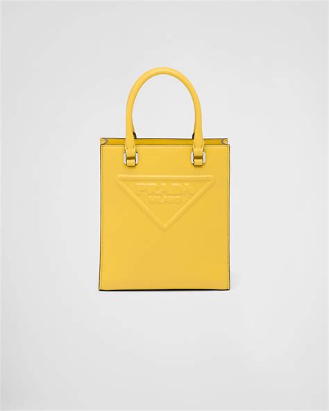 she's rocking yellow prada tote handbag los angeles|Sunny Yellow Leather tote bag .